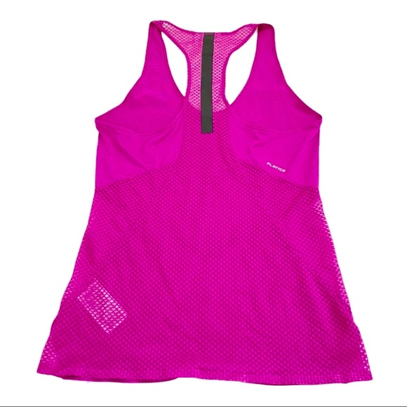 Reebok Women’s Pink Playice Mesh Racerback Athletic Tank Top, Size Small - Picture 4 of 13